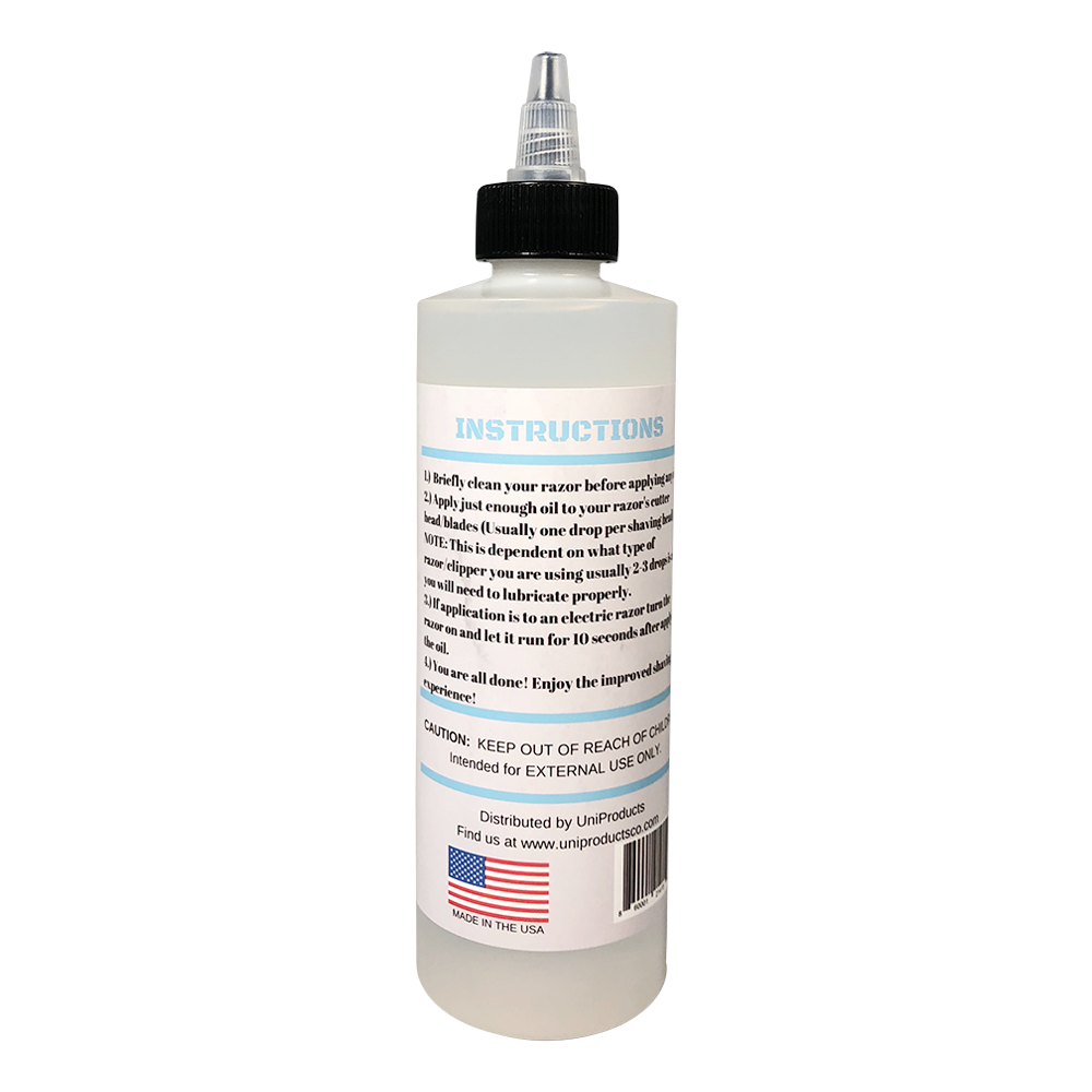 Premium Lubricating White Oil(8oz) for Electric Shavers, Hair Clippers UniProductsCo Premium Lubricating White Oil(8oz) for Electric Shavers, Hair Clippers UniProductsCo