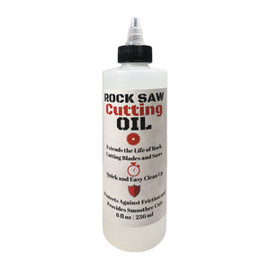 Rock Saw Cutting Oil - 8 oz - Odorless & Clear Lapidary Saw Coolant With Anti-Rust and Anti-Corrosion Inhibitors