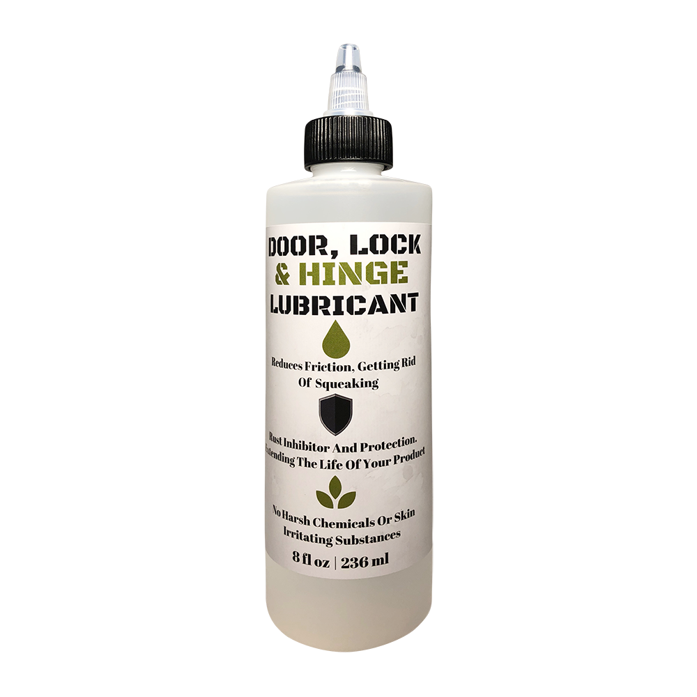 Door, Lock, and Hinge Lubricant - 8 Oz - Great For Sliding Doors, Garage Doors, Stiff Hinges, and Stuck Locks