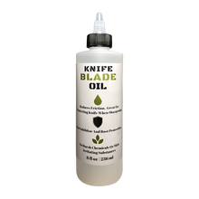 Load image into Gallery viewer, Premium Knife Blade Oil and Honing Oil - 8 Oz - Custom Formulated Food Safe Oil Protects Carbon Steel Knives &amp; Sharpening Stone Ready