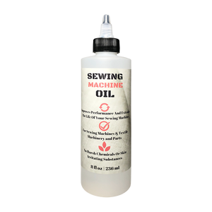 Stainless Sewing Machine Oil - 8 Oz - Custom Formulated, Compatible with  Singer, Bernina, Embroidery, Kenmore, and Other Commerical Sewing Machines